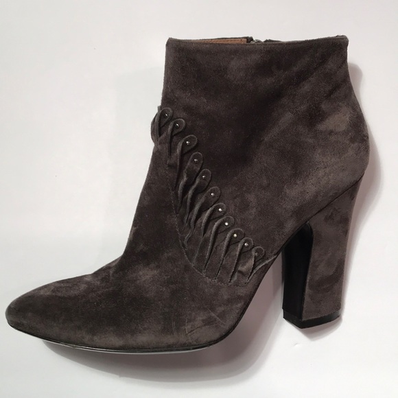 Sigerson Morrison Shoes - Sigerson Morrison Gray Suede Booties